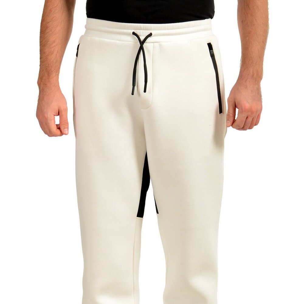 Scuderia Ferrari Men's White "Scuba -Like" Joggers Track Pants US L IT 52